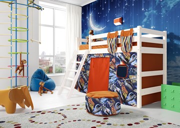 Детская кровать-чердак Соня, Вариант 6 Белый в Иркутске