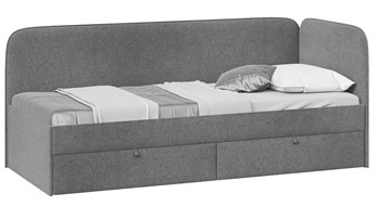 Кровать в детскую ТриЯ Молли тип 1 (90), Микровелюр Scandi Graphite 22 в Ангарске