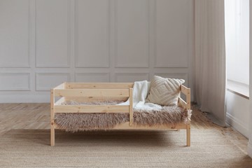 Кровать односпальная детская Софа, без покраски в Ангарске