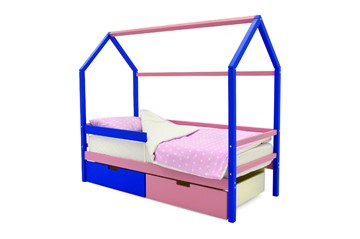 Кровать-домик детская Svogen синий-лаванда в Ангарске