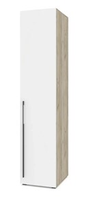 Одностворчатый шкаф С13, Серый дуб/Белый в Ангарске
