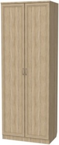 Шкаф 2-х дверный 100 со штангой, цвет Дуб Сонома в Ангарске
