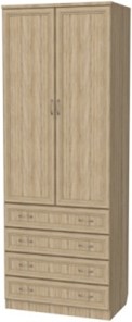 Распашной шкаф 103 со штангой, цвет Дуб Сонома в Ангарске