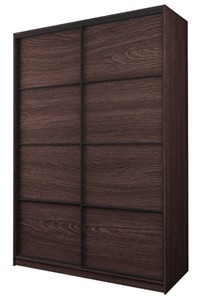 Шкаф 2-х дверный MAX МШ-23-6-16-11, Профиль Черный/Цвет Венге в Ангарске