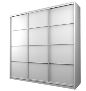 Шкаф 3-х дверный MAX МШ-23-6-24-111, Профиль Белый/Цвет Белый в Братске
