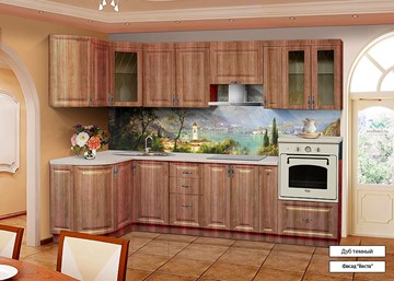 Модульная кухня Веста 1330х2800, цвет Дуб темный в Ангарске