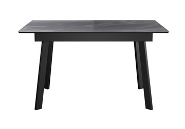 Керамический стол DikLine SKH125 Керамика Серый мрамор/подстолье черное/опоры черные (2 уп.) в Ангарске