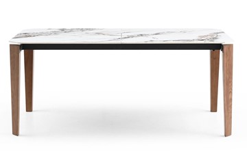Керамический кухонный стол DT8843CW (180) белый мрамор  керамика в Ангарске