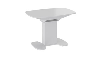 Стеклянный обеденный стол Портофино (СМ(ТД)-105.01.11(1)), цвет  Белый глянец/Стекло белое в Братске