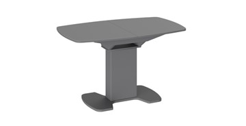 Стеклянный стол Портофино (СМ(ТД)-105.02.11(1)), цвет Серое/Стекло серое матовое LUX в Иркутске