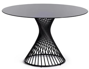 Стол со стеклянной столешницей BERTOIA (mod. GT21) металл/стекло, Black (черный) арт.20595 в Братске