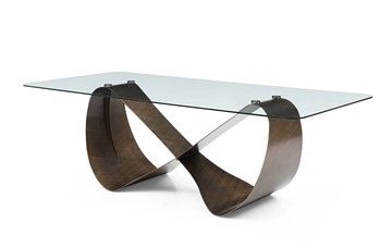 Стеклянный стол DT9305FGI (240) прозрачный/бронзовый в Ангарске