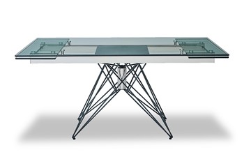 Стеклянный обеденный стол T-041 (140) прозрачный в Ангарске