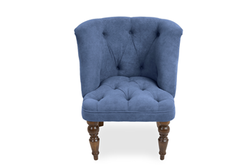 Кресло Brendoss Бриджит синий ножки коричневые в Ангарске