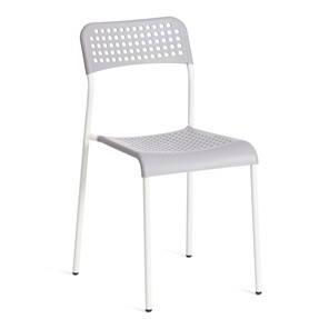 Кухонный стул ADDE (mod.C-049) металл/пластик, 39х49х78, Grey (серый) /White (белый) арт.19256 в Ангарске
