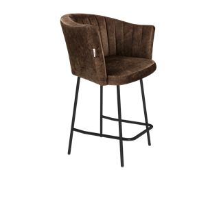Полубарный стул SHT-ST42-1 / SHT-S29P-1 (кофейный трюфель/черный муар) в Братске