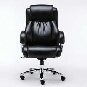 Кресло компьютерное Brabix Premium Status HD-003 (рециклированная кожа, хром, черное) 531821 в Ангарске