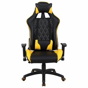 Кресло Brabix GT Master GM-110 (две подушки, экокожа, черное/желтое) 531927 в Братске