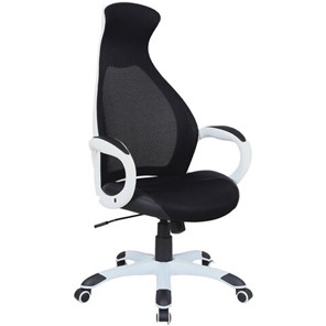 Офисное кресло Brabix Premium Genesis EX-517 (пластик белый, ткань/экокожа/сетка черная) 531573 в Ангарске