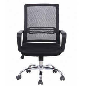 Компьютерное кресло Brabix Daily MG-317 (с подлокотниками, хром, черное) 531833 в Ангарске
