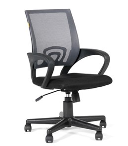 Офисное кресло CHAIRMAN 696 black Сетчатый акрил DW63 темно-серый в Ангарске