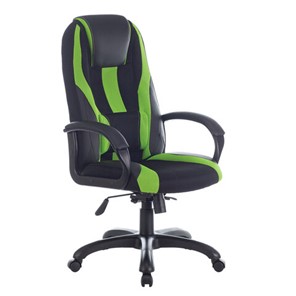 Компьютерное кресло Brabix Premium Rapid GM-102 (экокожа/ткань, черное/зеленое) 532419 в Ангарске