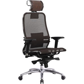 Кресло офисное Samurai S-3.04, темно-коричневый в Ангарске