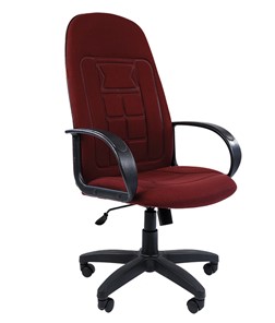 Офисное кресло CHAIRMAN 727 ткань ст., цвет бордо в Братске