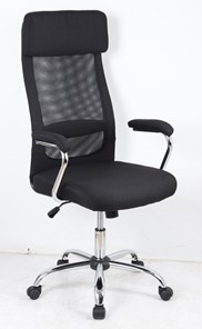 Кресло компьютерное VASSA BLACK (чёрный) в Ангарске