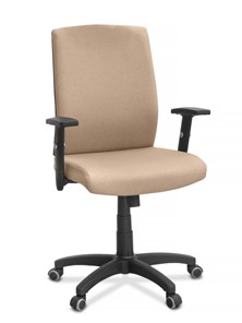 Кресло для руководителя Alfa A/MK/1D, ткань Bahama / бежевая в Ангарске