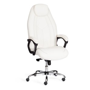 Офисное кресло BOSS Lux, кож/зам, белый, арт.21152 в Иркутске
