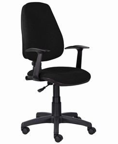 Кресло офисное Brabix Comfort MG-321, регулируемая эргономичная спинка, ткань, черное в Братске