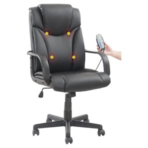 Офисное кресло BRABIX "Relax MS-001", 4 массажных модуля, экокожа, черное, 532519 в Братске