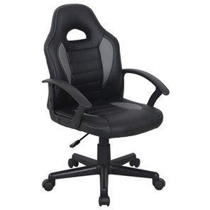 Офисное кресло BRABIX "Spark GM-201", экокожа, черное/серое, 532504 в Братске