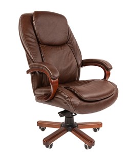 Офисное кресло CHAIRMAN 408, коричневый в Ангарске