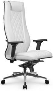 Кресло офисное МЕТТА L 1m 50M/2D Infinity Easy Clean мультиблок, нижняя часть 17839 белый в Братске