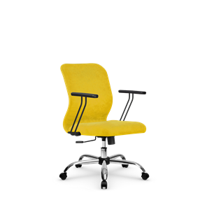 Кресло офисное SU-Mr-4/подл.109/осн.003  желтый в Братске