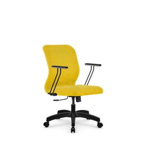 Кресло компьютерное SU-Mr-4/подл.110/осн.001 желтый в Ангарске