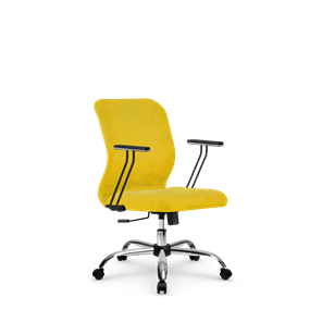 Кресло офисное SU-Mr-4/подл.110/осн.003 желтый в Братске