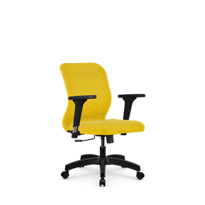 Кресло компьютерное SU-Mr-4/подл.200/осн.001 желтый в Братске