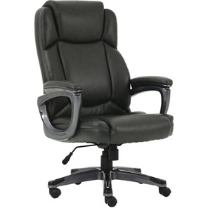 Кресло компьютерное Brabix Premium Favorite EX-577 (пружинный блок, рециклированная кожа, серое) 531935 в Братске