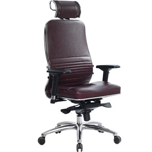 Кресло офисное Samurai KL-3.04, темно-бордовый в Ангарске
