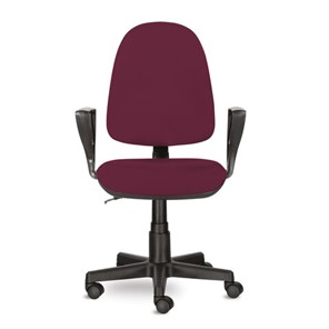 Кресло офисное Brabix Prestige Ergo MG-311 (регулируемая эргономичная спинка, ткань, бордовое) 532422 в Братске