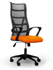 Кресло компьютерное 5600, оранж/черное в Братске