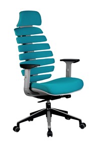Кресло Riva Chair SHARK (Лазурный/серый) в Братске