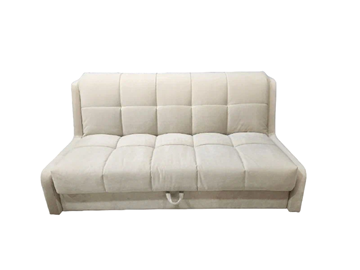 Прямой диван Аккордеон-Кровать 1,55 с каретной утяжкой, клетка (НПБ) в Братске