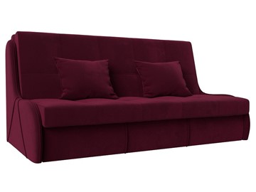 Прямой диван Риттэр 160, Бордовый (Микровельвет) в Ангарске