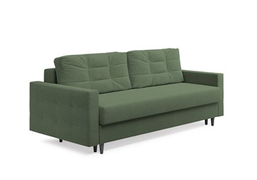 Прямой диван Sсandy, ножки Венге, Рогожка зеленый в Ангарске