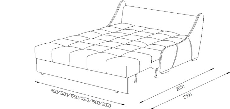 Прямой диван Токио 165 (ППУ) в Иркутске - изображение 3