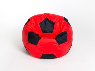 Кресло-мешок Мяч большой, красно-черный в Иркутске